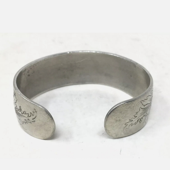 Vintage Kirk Stieff Pewter Cuff Bracelet - Picture 8 of 8